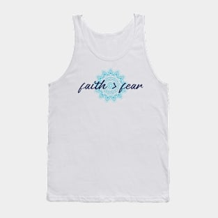 Faith Over Fear Mandala Tank Top